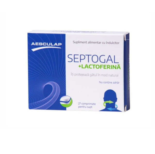 Septogal + Lactofeina, 27 comprimate pentru supt, Aesculap